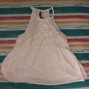 American Eagle Racerback Lace Bodice Tank Top